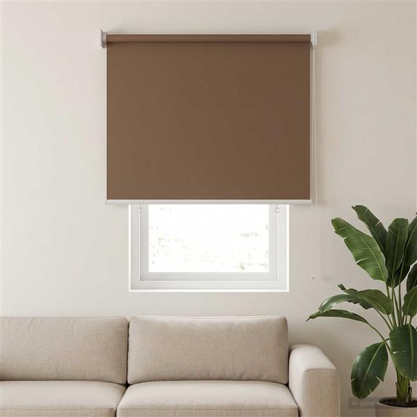 Grote foto vidaxl buitenrolgordijn uv bescherming taupe 100 x 140 cm huis en inrichting gordijnen en lamellen