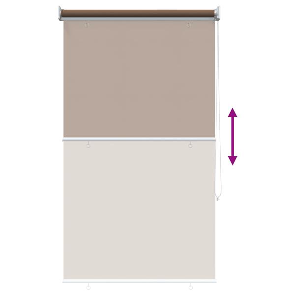 Grote foto vidaxl buitenrolgordijn uv bescherming taupe 100 x 140 cm huis en inrichting gordijnen en lamellen