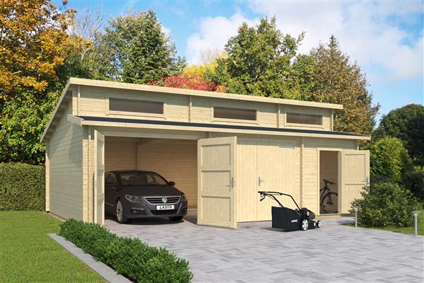 Grote foto garage hawaii incl. wooden doors tuin en terras tuinhuisjes en blokhutten