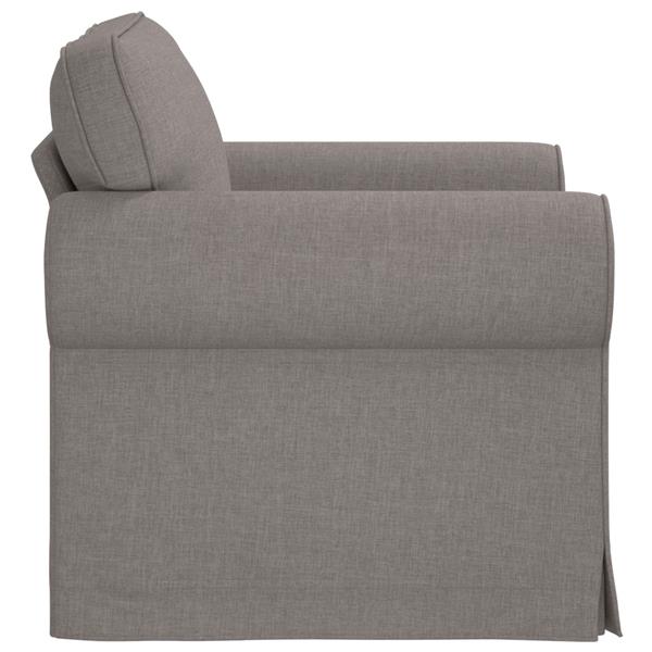 Grote foto vidaxl bank taupe 95 x 82 x 80 cm stof huis en inrichting bankstellen