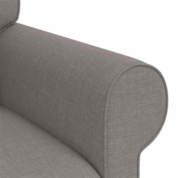 Grote foto vidaxl bank taupe 95 x 82 x 80 cm stof huis en inrichting bankstellen