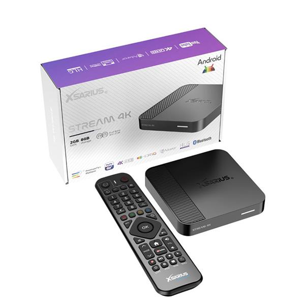 Grote foto xsarius stream 4k android iptv streaming box telecommunicatie zenders en ontvangers