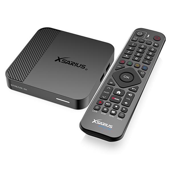 Grote foto xsarius stream 4k android iptv streaming box telecommunicatie zenders en ontvangers