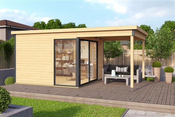 Grote foto nieuw luxe blokhut 44mm domeo 2 set tuin en terras tuinhuisjes en blokhutten