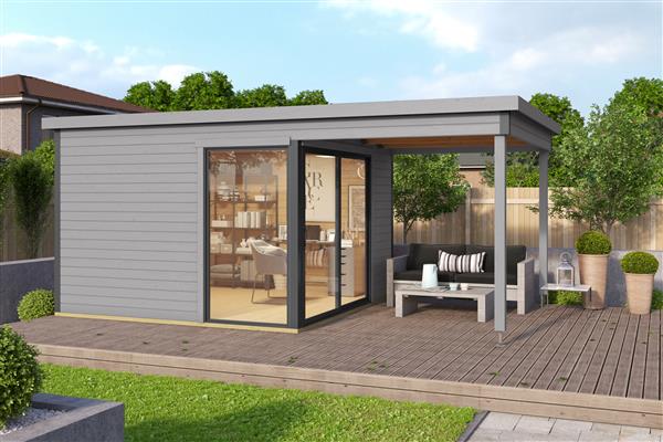 Grote foto nieuw luxe blokhut 44mm domeo 2 set tuin en terras tuinhuisjes en blokhutten