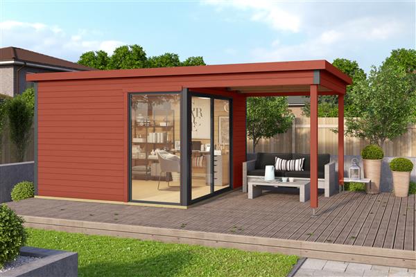 Grote foto nieuw luxe blokhut 44mm domeo 2 set tuin en terras tuinhuisjes en blokhutten