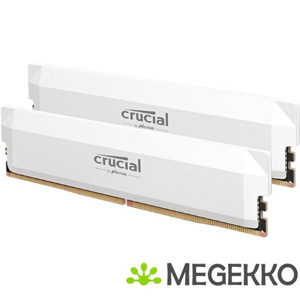Grote foto crucial ddr5 pro 2x16gb 6400 white computers en software harde schijven