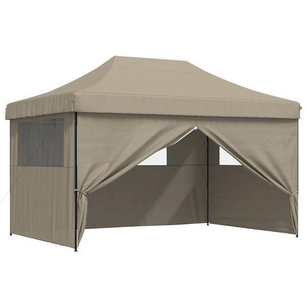 Grote foto vidaxl partytent taupe 292 x 440 x 315 cm oxford stof tuin en terras overige tuin en terras