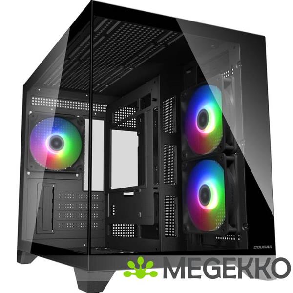 Grote foto cougar gaming fv150 mini rgb mini tower zwart computers en software behuizingen en kasten