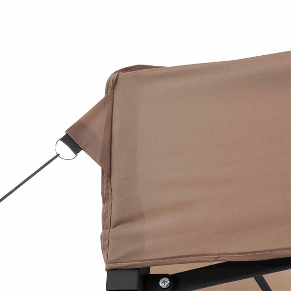 Grote foto vidaxl partytent bruin 292 x 440 x 315 cm oxford stof tuin en terras overige tuin en terras