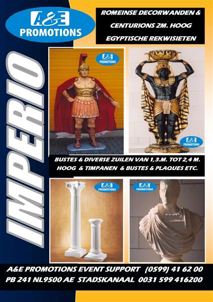 Grote foto romeinse zuildecoratie verhuur gladiator props etc diensten en vakmensen bedrijfsuitjes