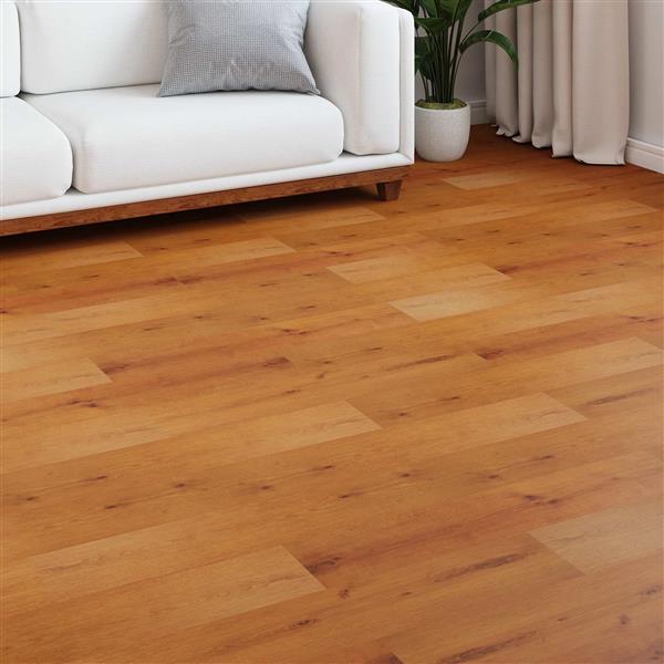 Grote foto vidaxl laminaatvloer 5 pcs zand beige 101 x 20 x 0 8 cm bewerkt hout doe het zelf en verbouw tegels