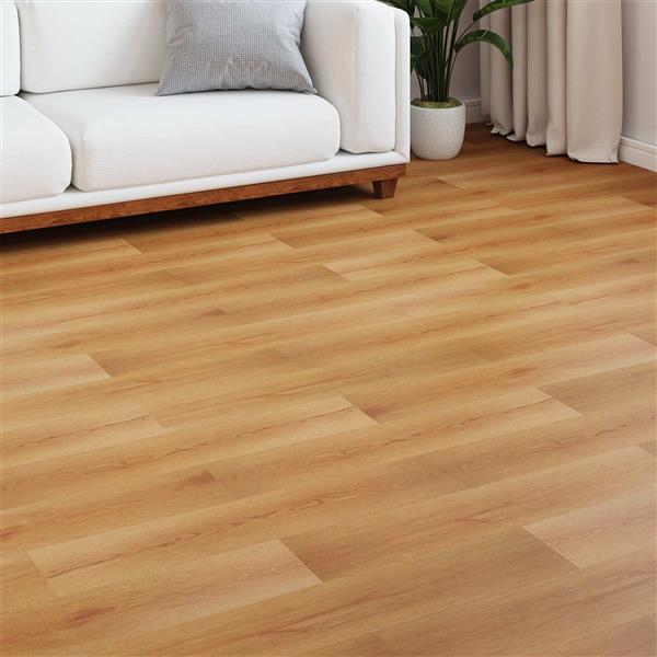 Grote foto vidaxl laminaatvloer 5 pcs licht beige 101 x 20 x 0 8 cm bewerkt hout doe het zelf en verbouw tegels