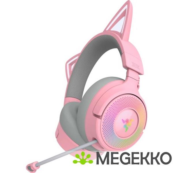 Grote foto razer kraken kitty v3 pro roze gaming headset audio tv en foto koptelefoons