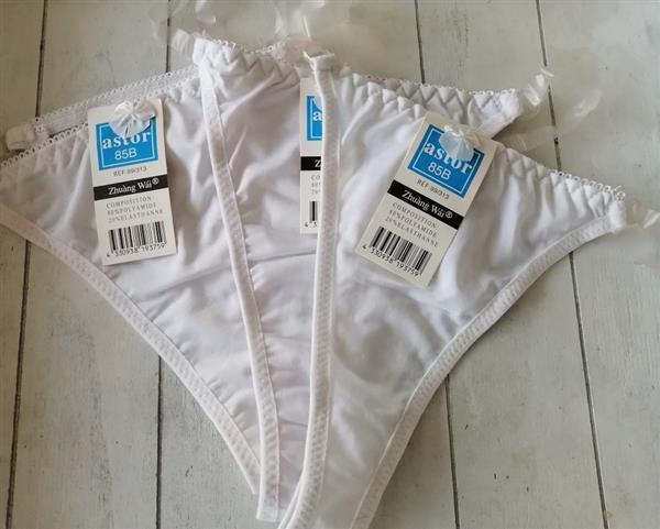 Grote foto witte string met transparante bandjes xs s m kleding dames ondergoed en lingerie