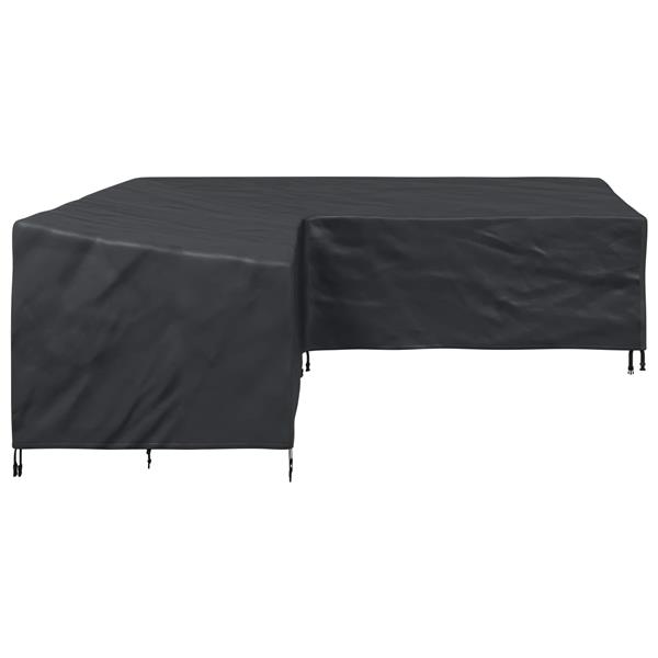 Grote foto vidaxl meubelhoes zwart 270 x 270 x 80 cm 210d oxford stof tuin en terras tuinmeubelen