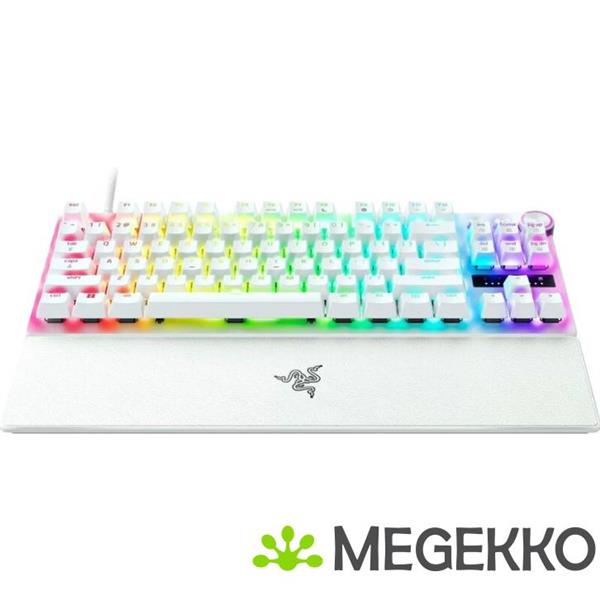 Grote foto razer huntsman v3 pro tenkeyless 8khz gaming toetsenbord wit computers en software toetsenborden