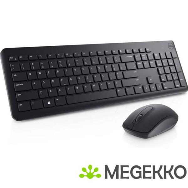 Grote foto dell km3322w toetsenbord inclusief muis kantoor rf draadloos azerty belgisch zwart computers en software overige computers en software