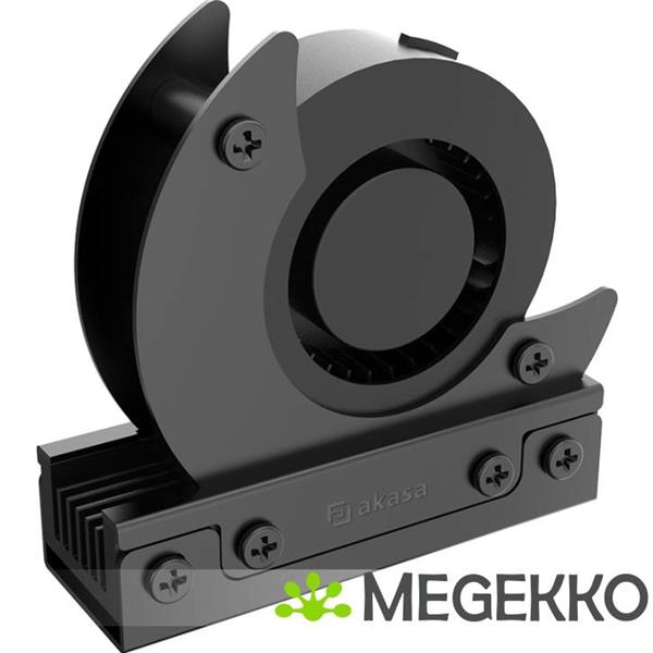 Grote foto akasa gecko cooler m.2 nvme ssd luchtkoeler 5 cm zwart 1 stuk s computers en software overige computers en software
