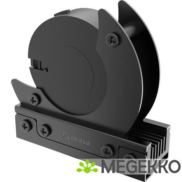 Grote foto akasa gecko cooler m.2 nvme ssd luchtkoeler 5 cm zwart 1 stuk s computers en software overige computers en software