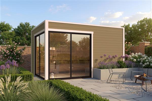 Grote foto blokhut tuinhuis rico 28 mm vuren tuin en terras tuinhuisjes en blokhutten