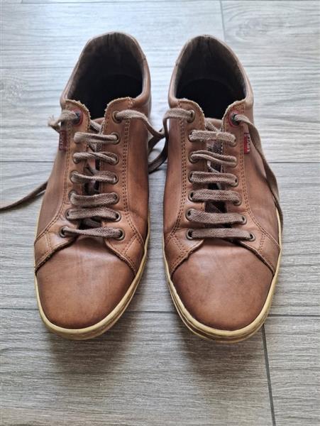 Grote foto levis cognackleurige lederen sneakers 43 kleding heren schoenen