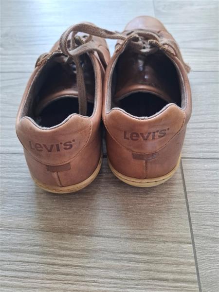 Grote foto levis cognackleurige lederen sneakers 43 kleding heren schoenen