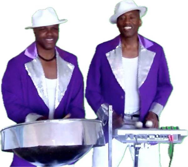 Grote foto caribische steelband muziek en instrumenten percussie