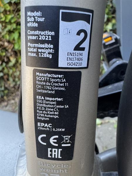 Grote foto electrische fiets merk scott sport en fitness fietsen en wielrennen