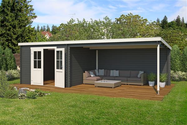 Grote foto blokhut met overkapping st. louis 681x292 vuren tuin en terras tuinhuisjes en blokhutten