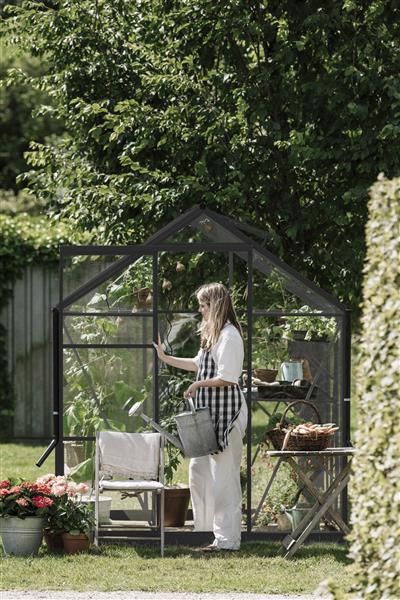 Grote foto tuinkas kate iv zwart vg 3mm tuin en terras kassen en kweekspullen
