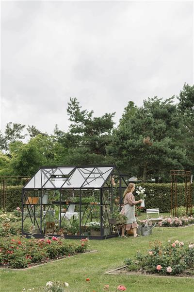 Grote foto nieuw tuinkas mary i zwart vg 3mm tuin en terras tuinhuisjes en blokhutten