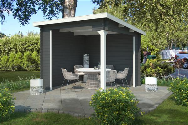 Grote foto overkapping lara 275x275 tuin en terras tuinhuisjes en blokhutten
