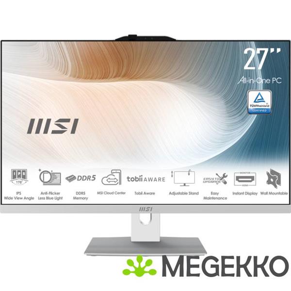 Grote foto msi modern am272p 1m 847eu 27 intel core 5 120u all in one pc computers en software overige computers en software