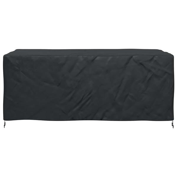 Grote foto vidaxl meubelhoes effen zwart 240 x 140 x 90 cm 210d tuin en terras tuinmeubelen