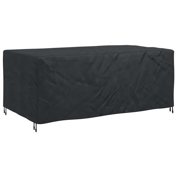 Grote foto vidaxl meubelhoes effen zwart 240 x 140 x 90 cm 210d tuin en terras tuinmeubelen
