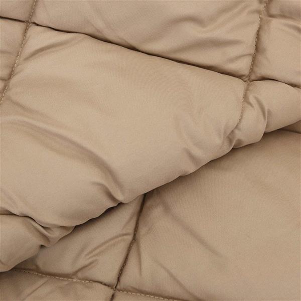 Grote foto vidaxl zomerdekbed taupe 220 x 140 cm microfiber huis en inrichting bedden