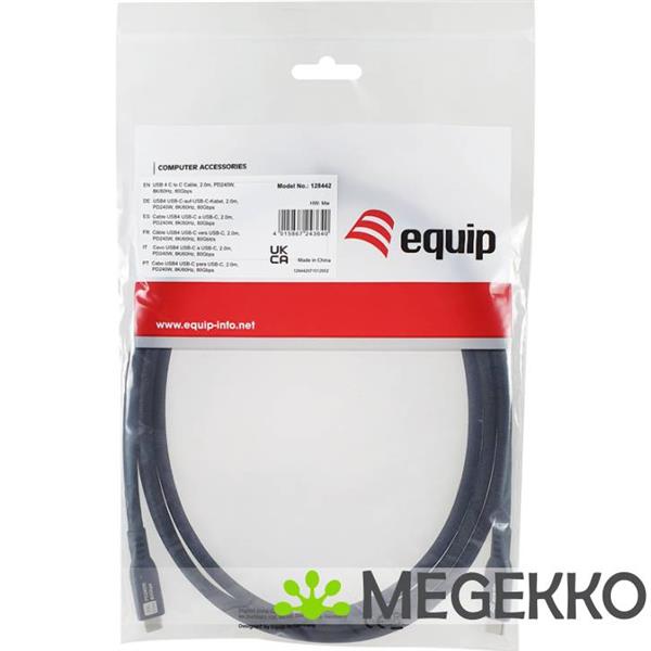 Grote foto equip 128442 usb kabel usb4 gen 4x2 2 m usb c zwart computers en software overige computers en software