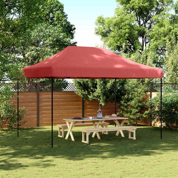Grote foto vidaxl partytent bordeauxrood 279 x 410 x 315 cm oxford stof tuin en terras overige tuin en terras