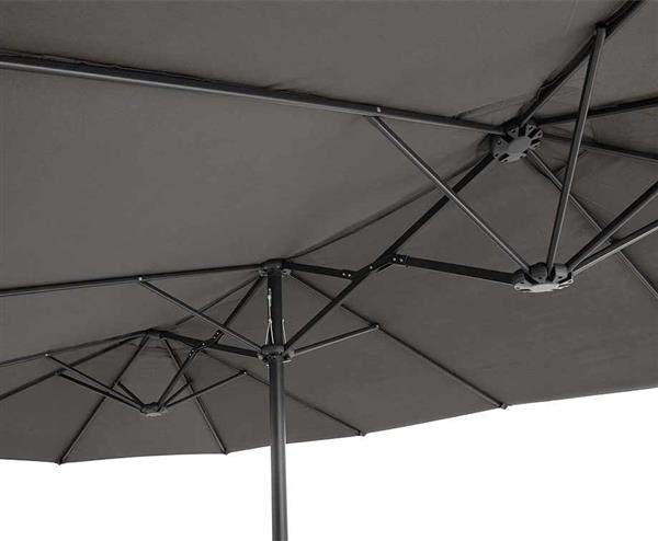 Grote foto grote en brede vaste 3punts parasol tuin en terras parasols en partytenten