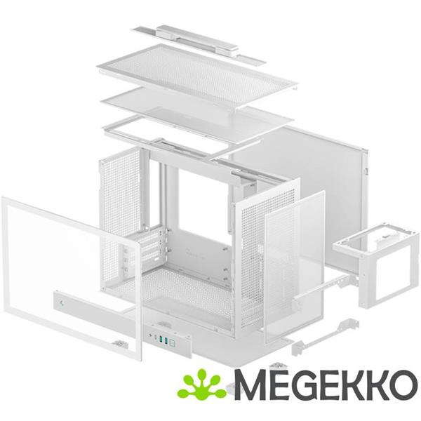 Grote foto deepcool ch160 plus wh small form factor sff wit computers en software behuizingen en kasten