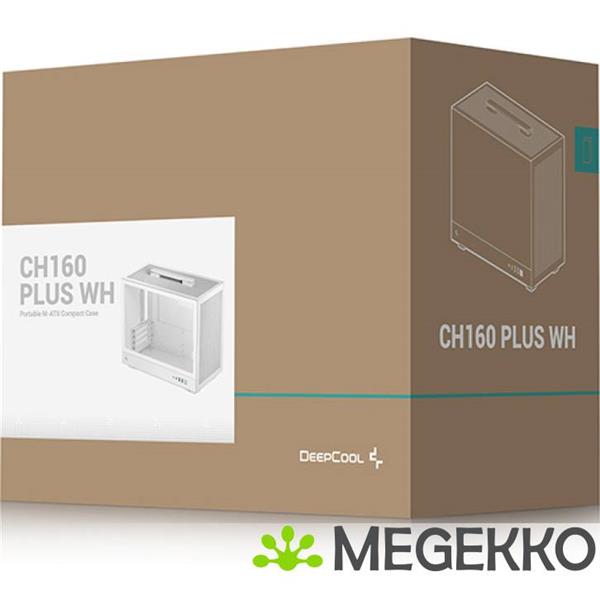 Grote foto deepcool ch160 plus wh small form factor sff wit computers en software behuizingen en kasten