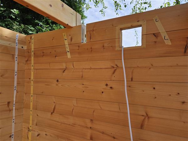 Grote foto blokhut vurenhout te koop met klinkers vloer tuin en terras tuinhuisjes en blokhutten