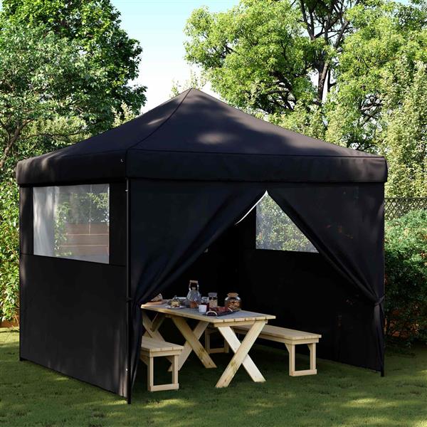 Grote foto vidaxl partytent zwart 292 x 292 x 315 cm oxford stof tuin en terras overige tuin en terras