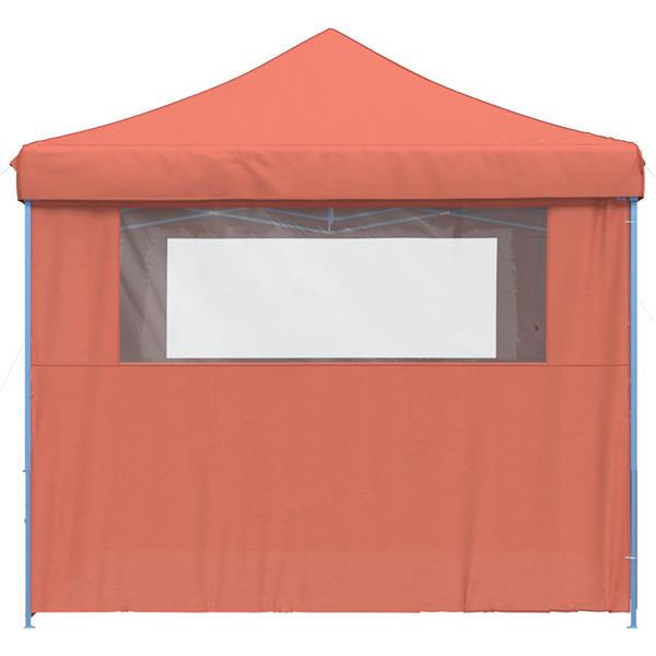 Grote foto vidaxl partytent 292 x 292 x 315 cm terracotta oxford stof tuin en terras overige tuin en terras