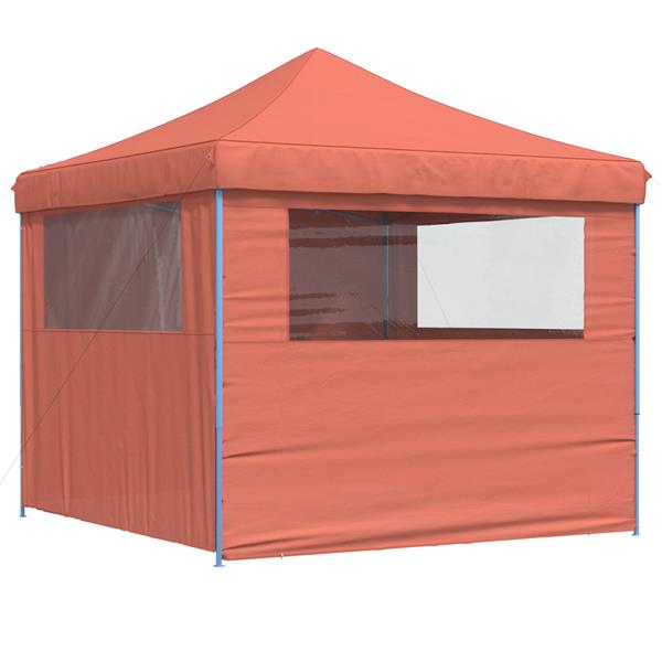 Grote foto vidaxl partytent 292 x 292 x 315 cm terracotta oxford stof tuin en terras overige tuin en terras