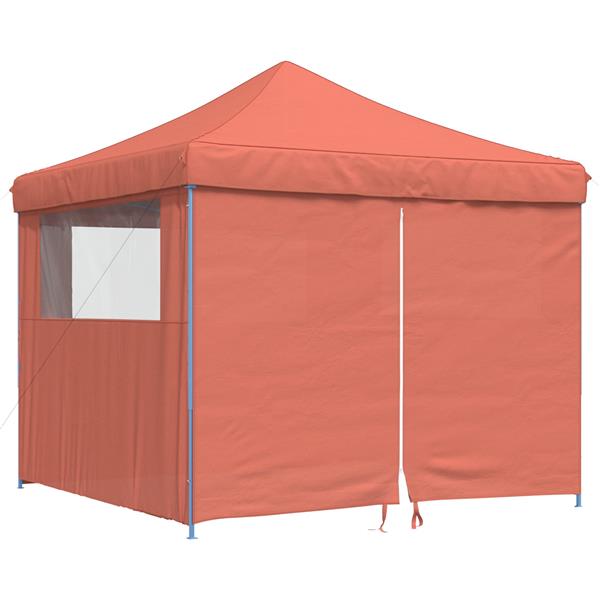 Grote foto vidaxl partytent 292 x 292 x 315 cm terracotta oxford stof tuin en terras overige tuin en terras