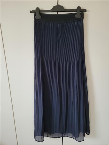 Grote foto pliss donkerblauwe rok kleding dames jurken en rokken
