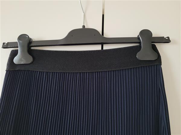 Grote foto pliss donkerblauwe rok kleding dames jurken en rokken