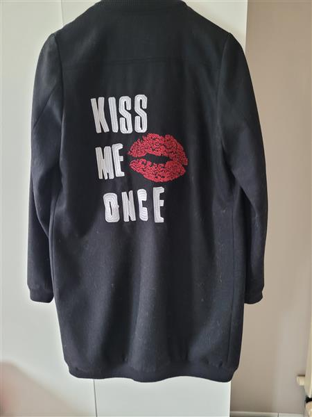 Grote foto mantel zwart nikki kleding dames jassen winter